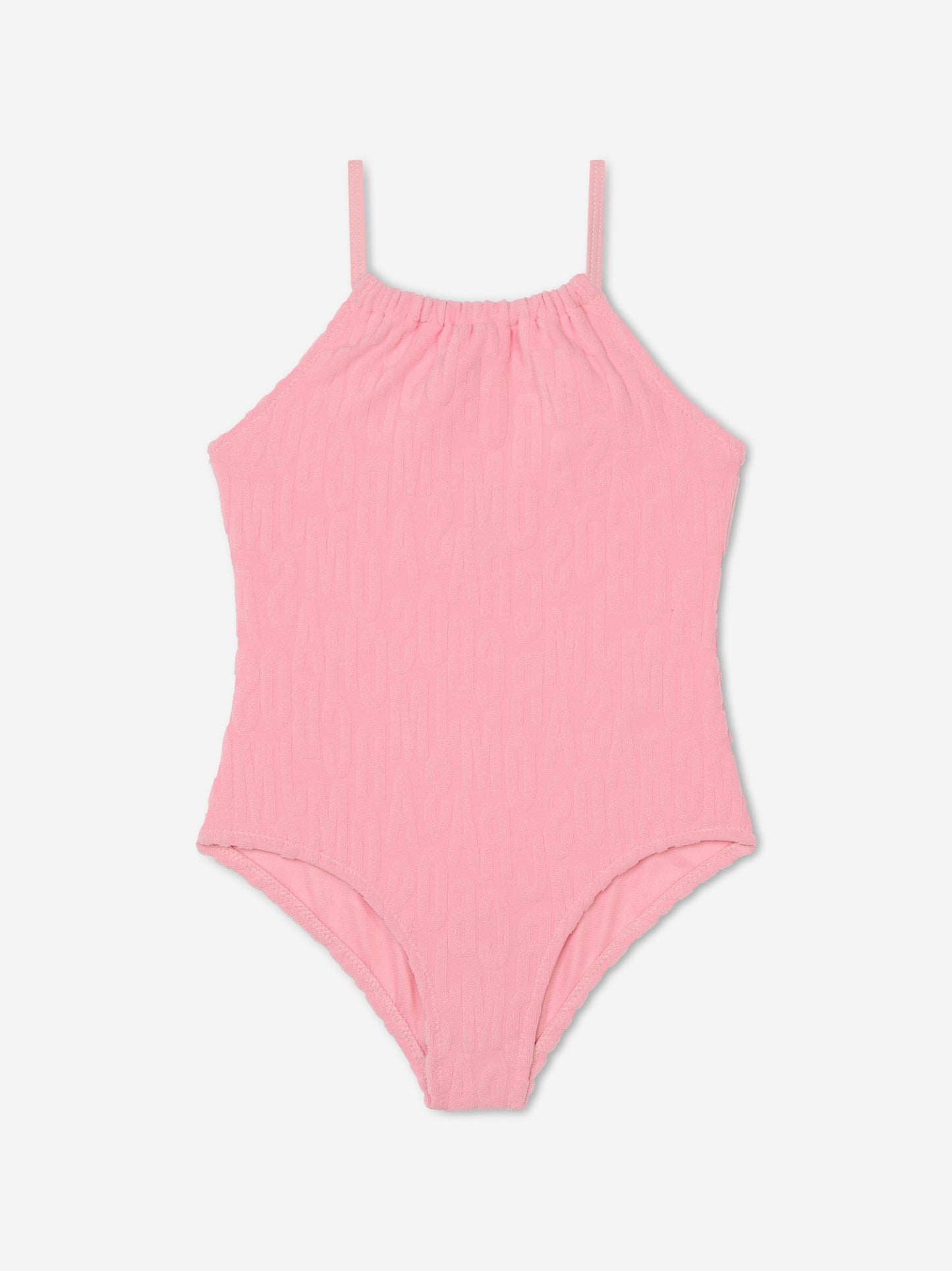 MARC JACOBS 女童粉色徽标泳衣