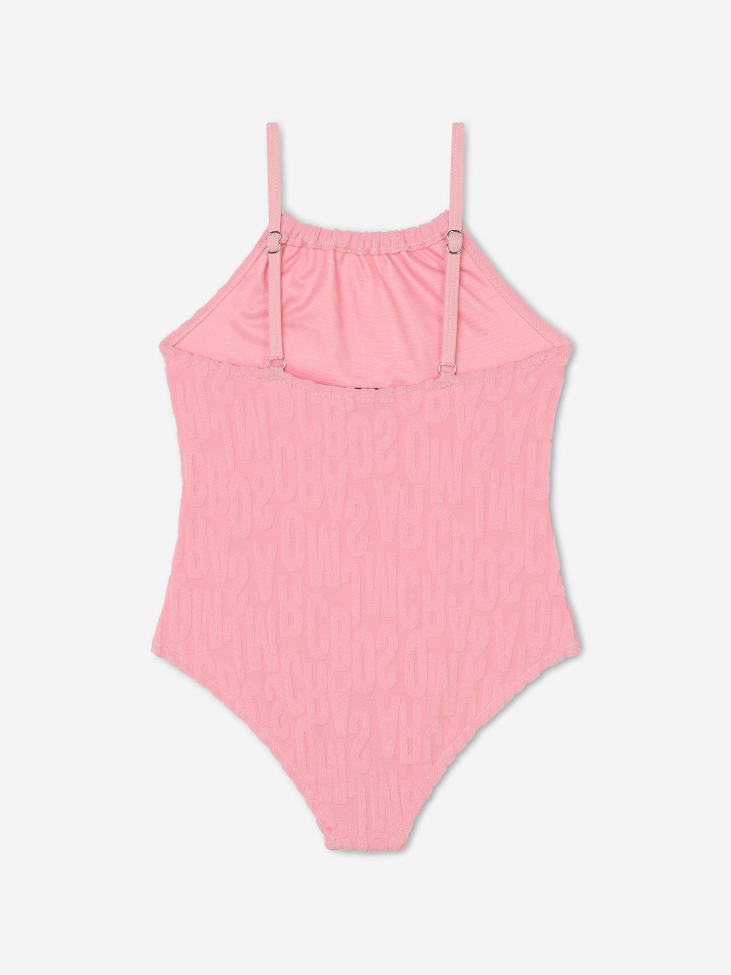 MARC JACOBS 女童粉色徽标泳衣