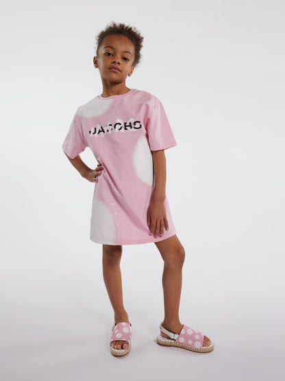 MARC JACOBS 女童露趾帆布鞋（粉色）