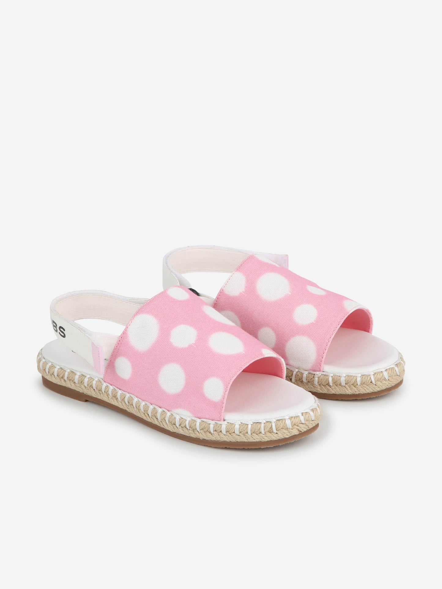 MARC JACOBS 女童露趾帆布鞋（粉色）