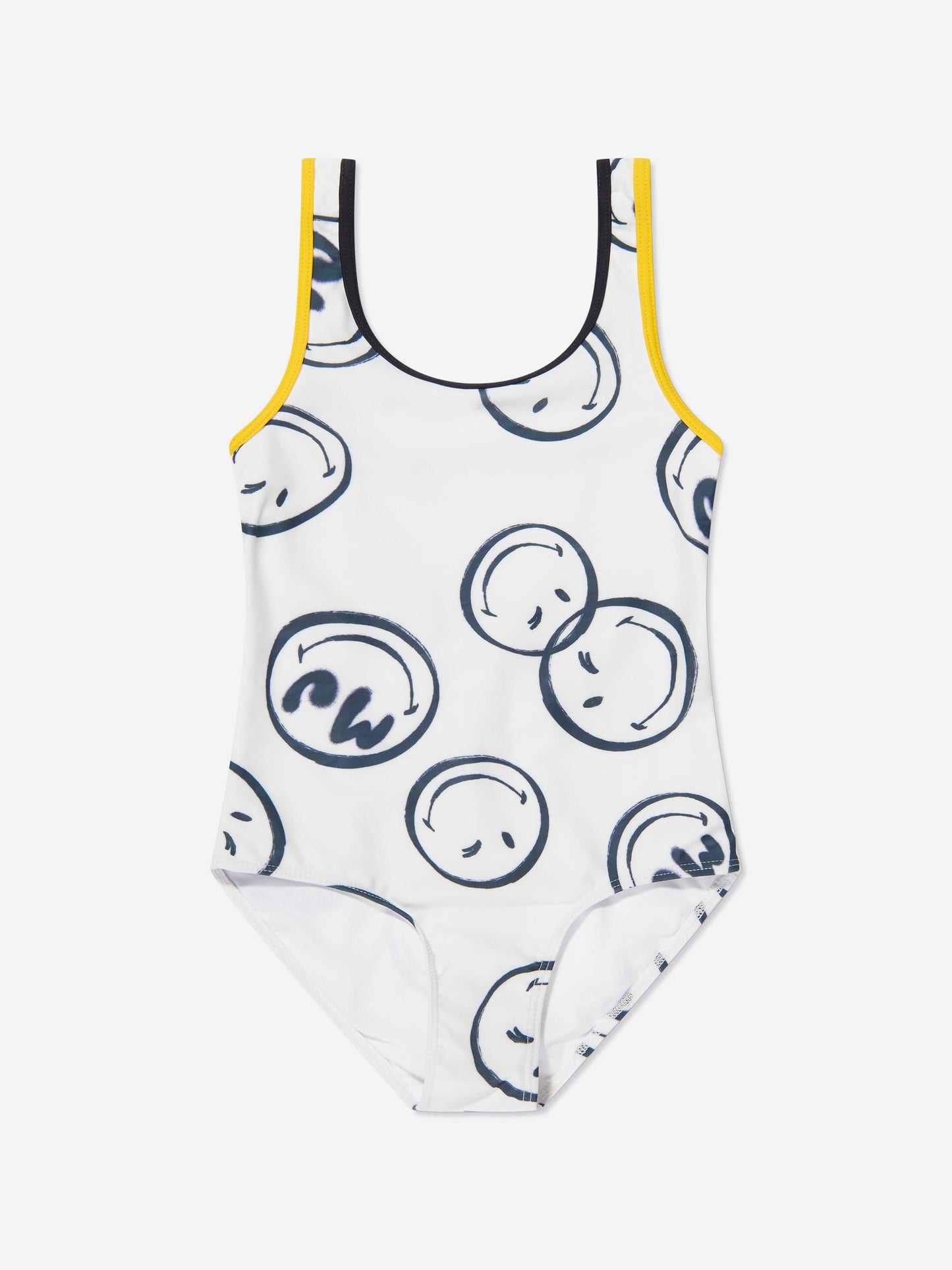 MARC JACOBS 女童笑脸印花泳衣（象牙色）