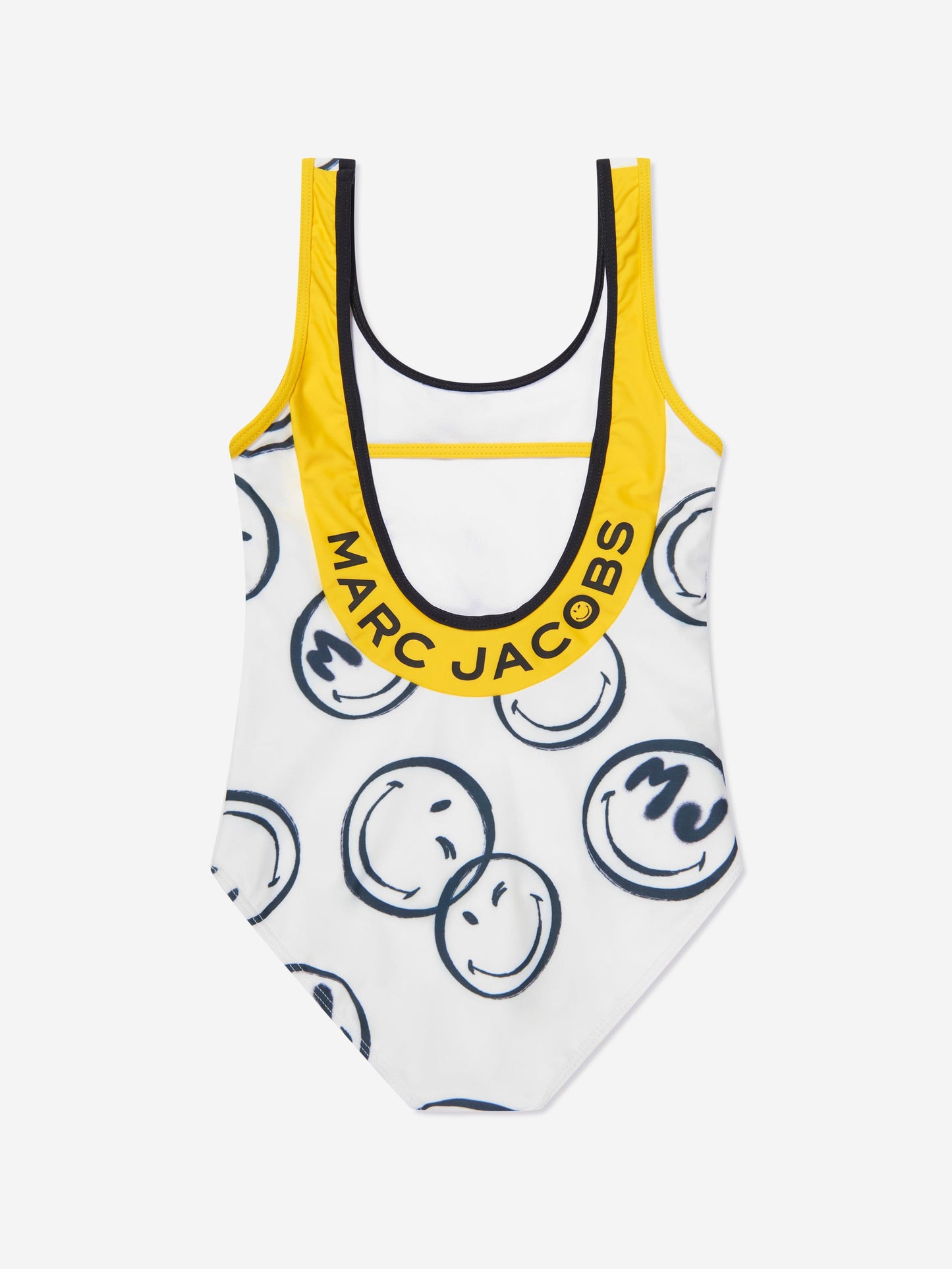 MARC JACOBS 女童笑脸印花泳衣（象牙色）