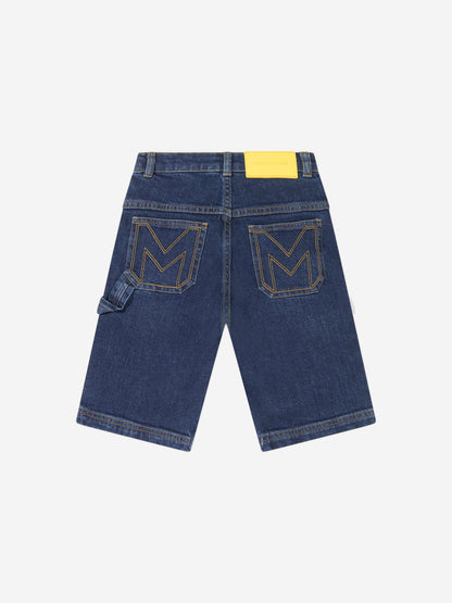 MARC JACOBS 男童蓝色牛仔百慕大短裤