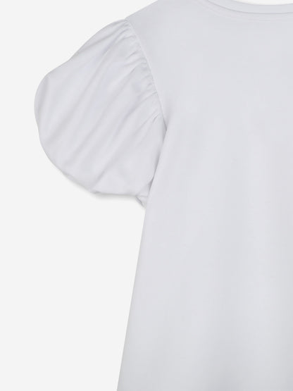 Girls Snapshot Bag Print T-Shirt in White