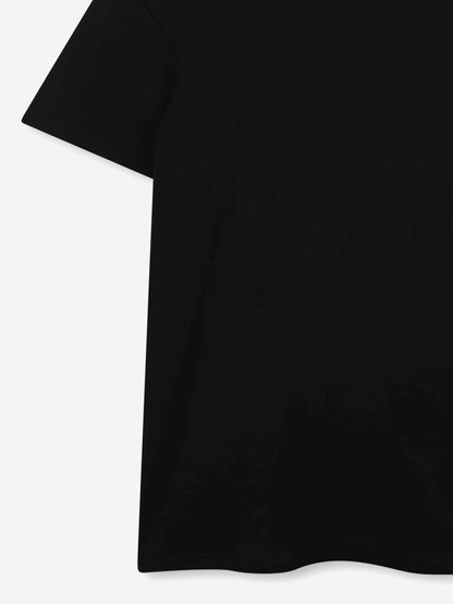 Girls Snapshot Bag Print Dress in Black