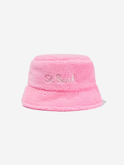 MC2 Saint Barth 女童 Sherpa 渔夫帽（粉色）