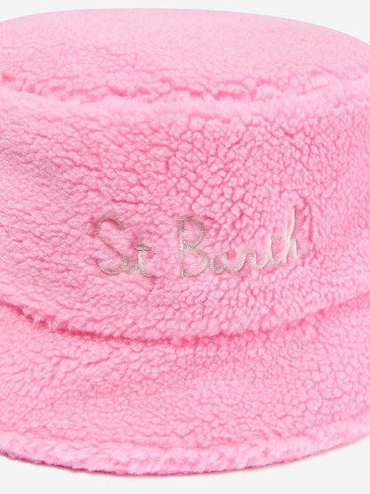 MC2 Saint Barth 女童 Sherpa 渔夫帽（粉色）