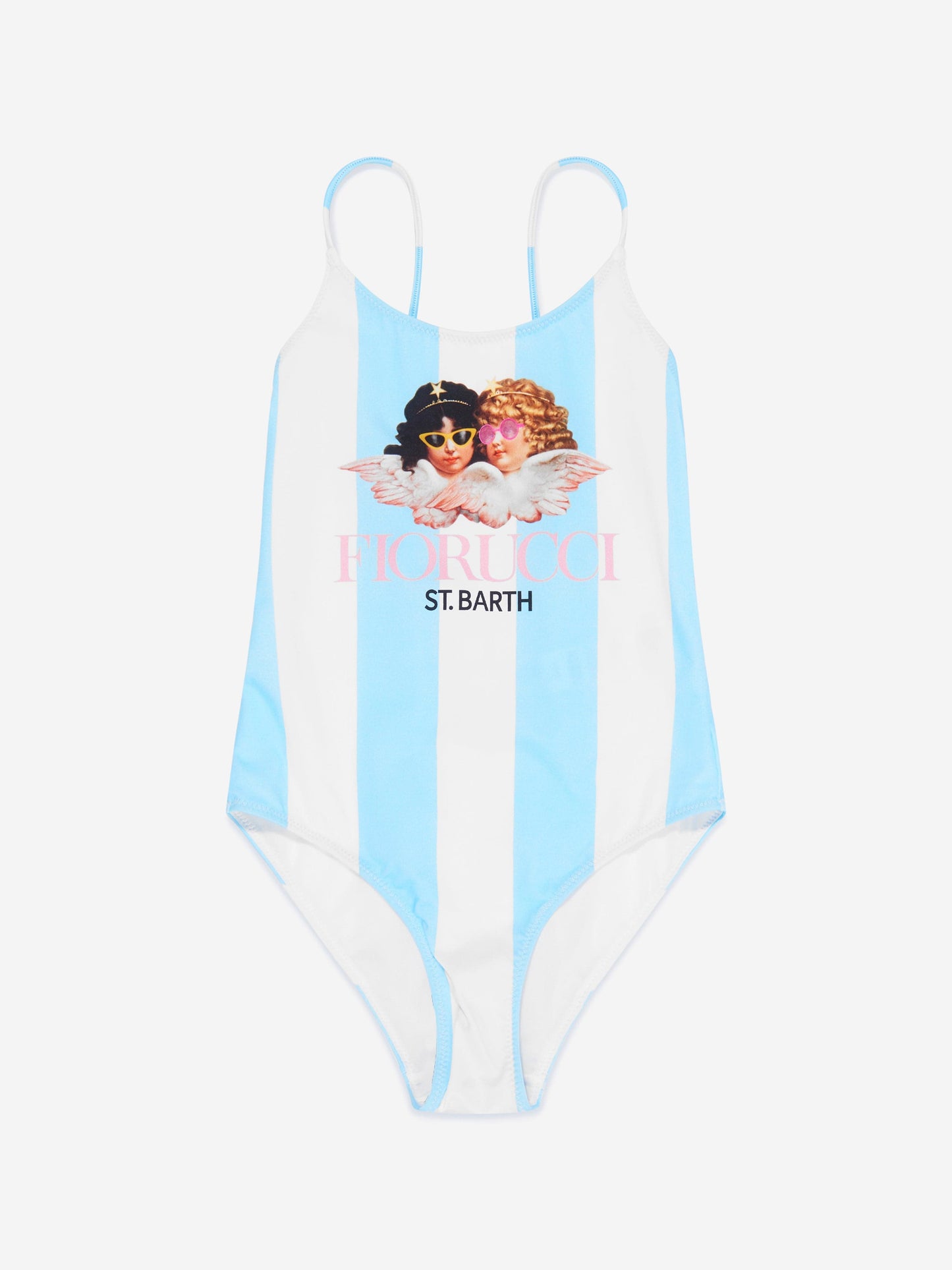 MC2 Saint Barth 女童 Fiorucci Angels 条纹泳衣（多色）