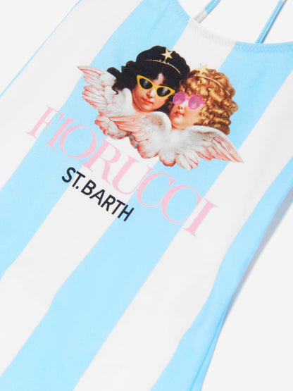 MC2 Saint Barth 女童 Fiorucci Angels 条纹泳衣（多色）