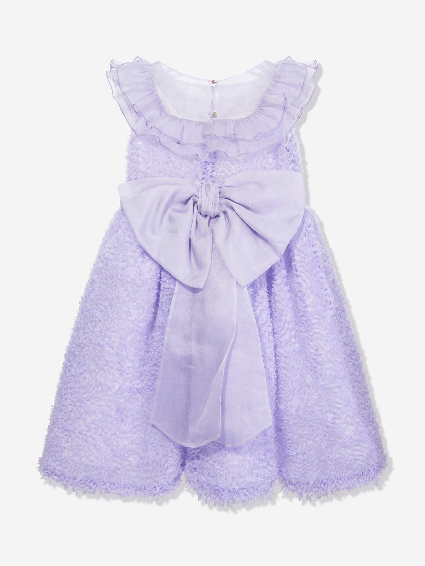 Marchesa 女童真丝乔其纱礼服（紫色）