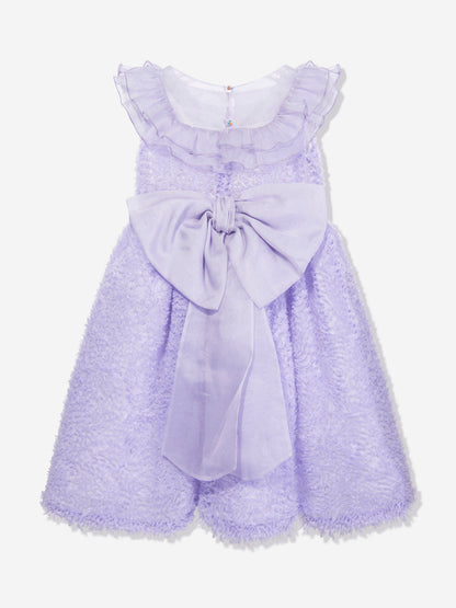 Marchesa 女童真丝乔其纱礼服（紫色）