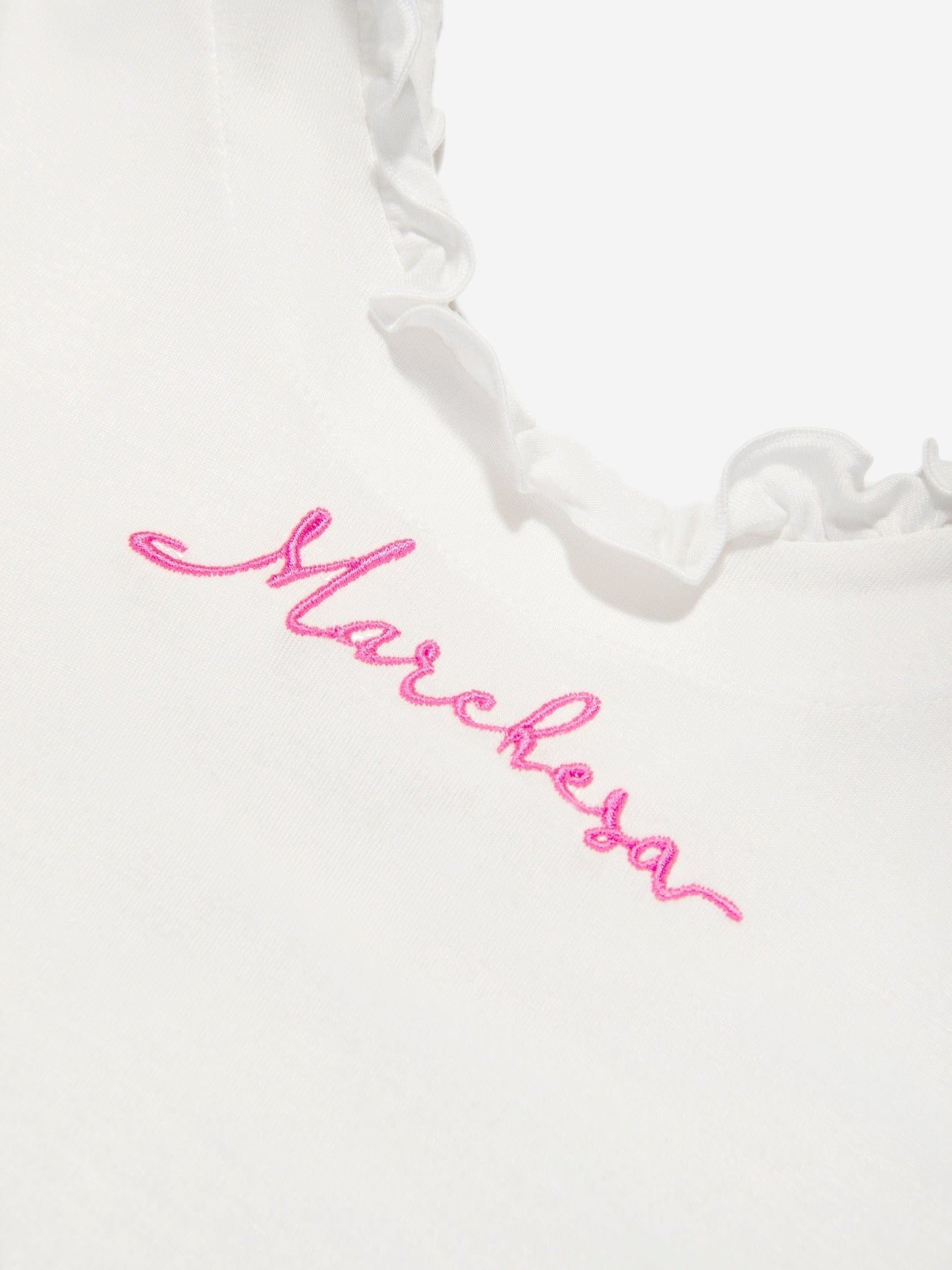Marchesa 女童徽标刺绣花卉连衣裙（多色）