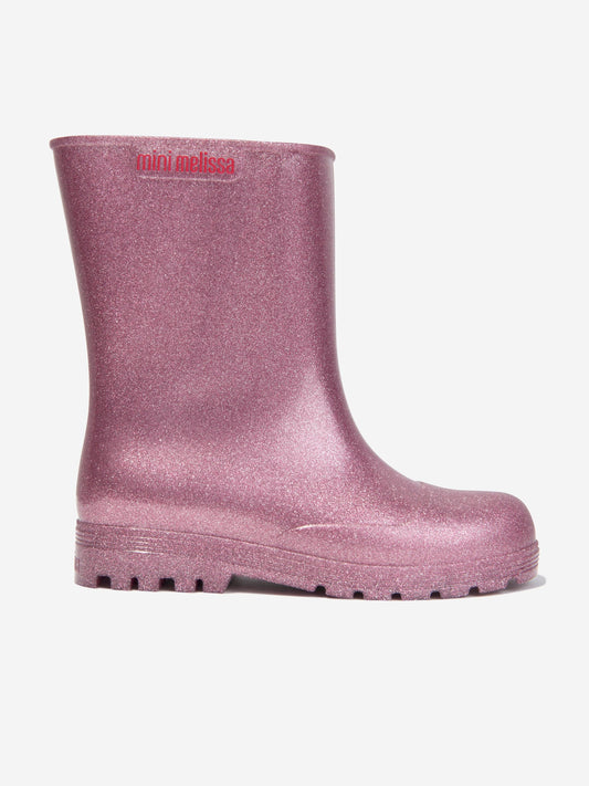 Mini Melissa 女童粉色雨靴
