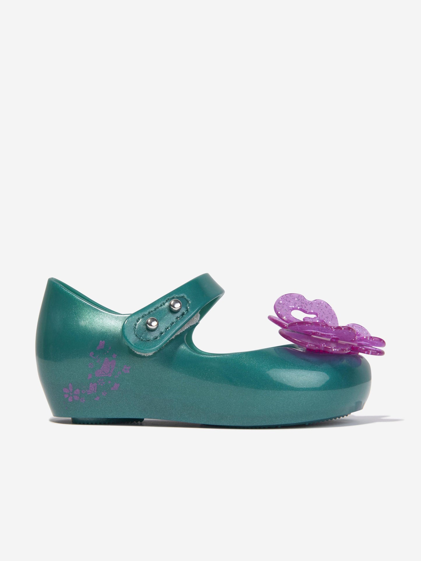 Mini Melissa 女童迪士尼果冻芭蕾舞鞋（绿色）