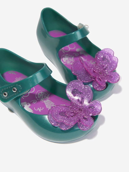 Mini Melissa 女童迪士尼果冻芭蕾舞鞋（绿色）