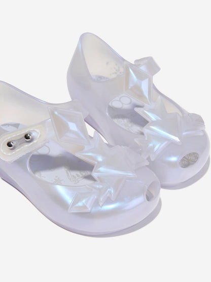 Mini Melissa 女童迪士尼果冻芭蕾舞鞋（白色）