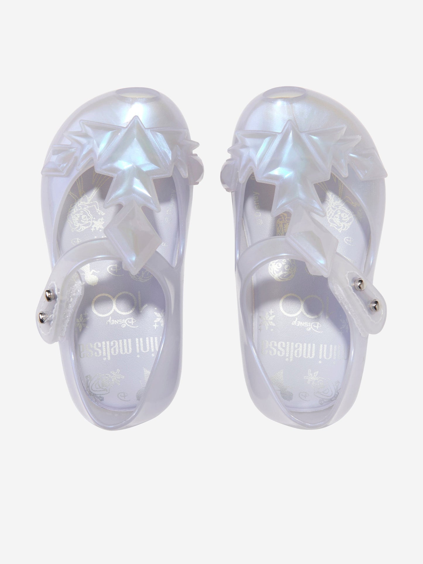 Mini Melissa 女童迪士尼果冻芭蕾舞鞋（白色）