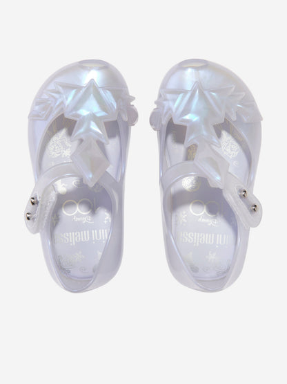 Mini Melissa 女童迪士尼果冻芭蕾舞鞋（白色）