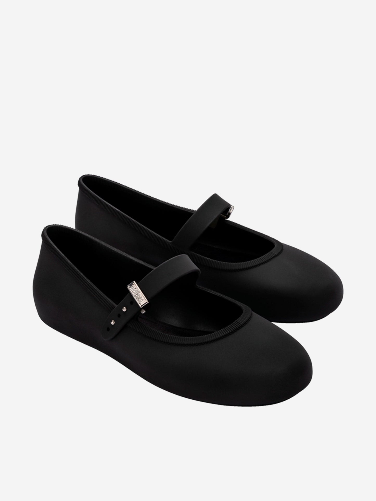 Mini Melissa 女童柔软芭蕾舞鞋（黑色）