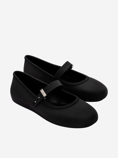 Mini Melissa 女童柔软芭蕾舞鞋（黑色）