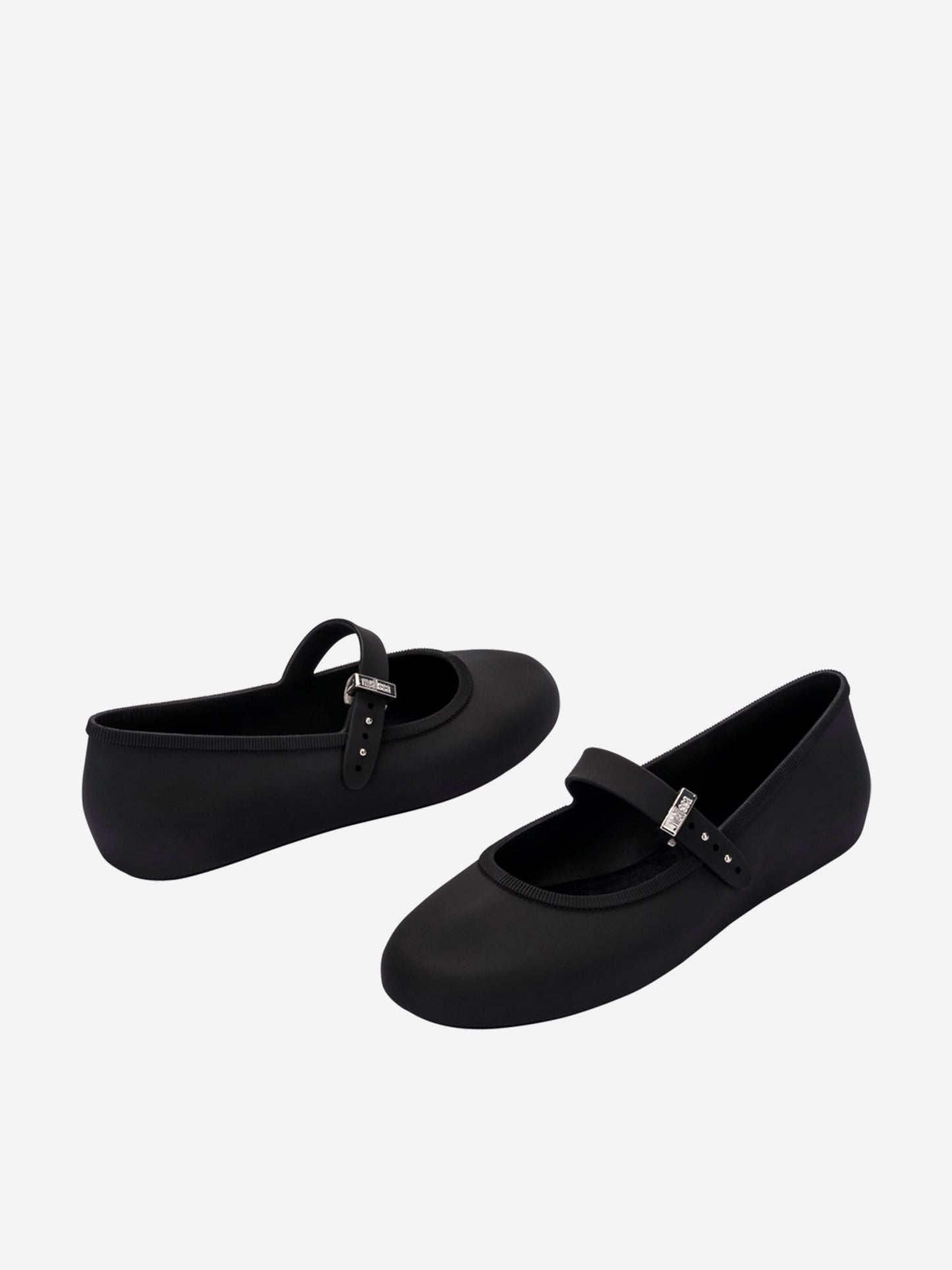 Mini Melissa 女童柔软芭蕾舞鞋（黑色）