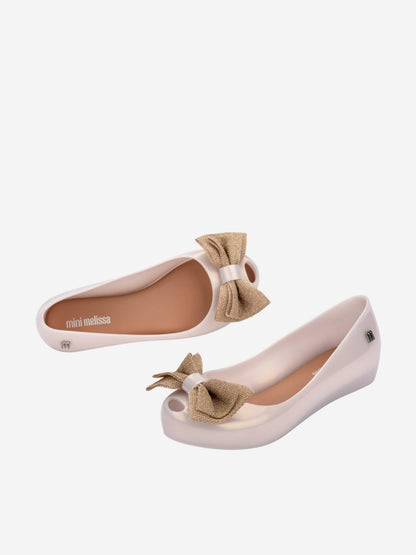 Mini Melissa 女童 Ultragirl Sweet XII 象牙色芭蕾舞鞋