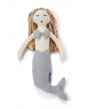 银色美人鱼玩偶