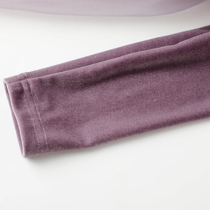 女童紫色欧根纱两穿裙