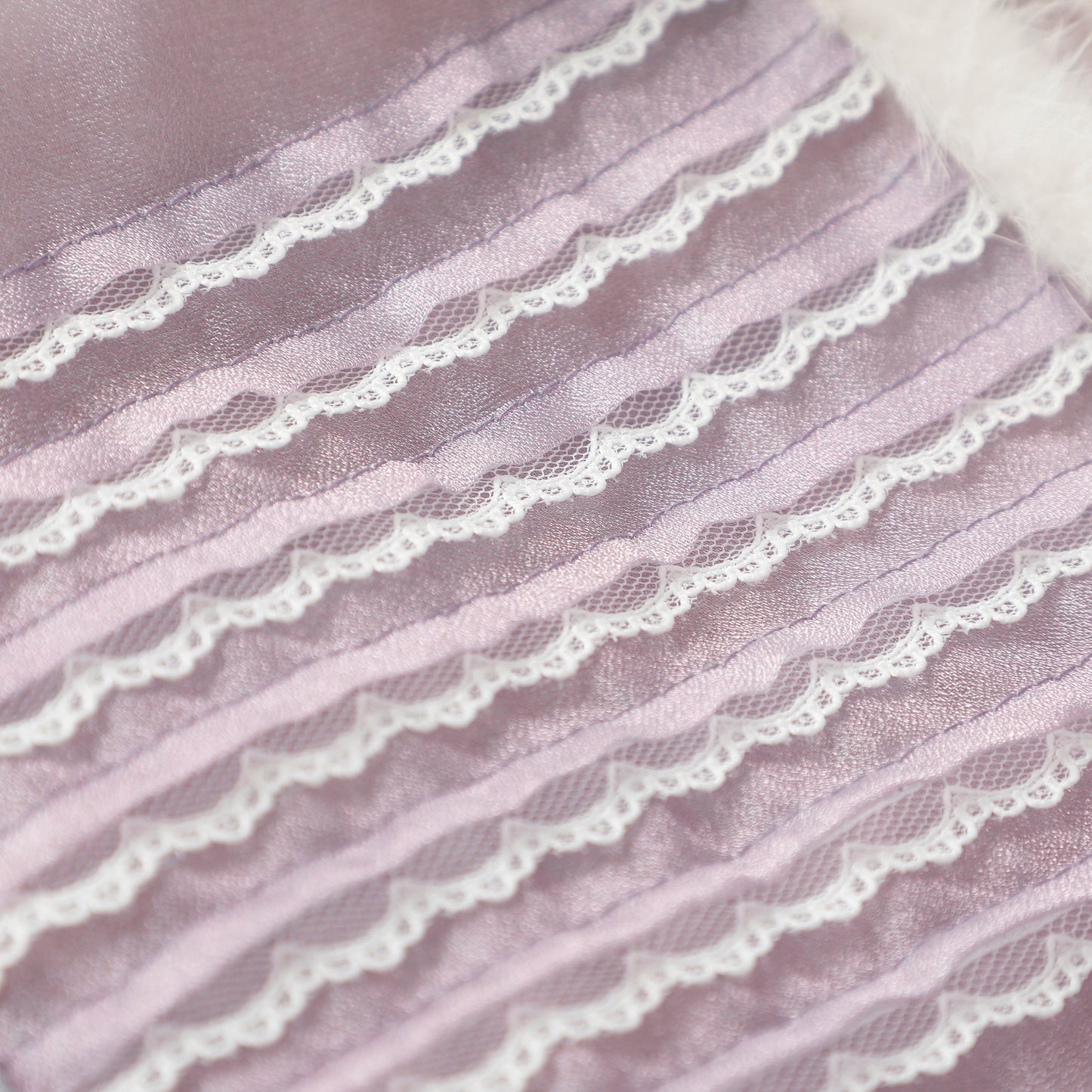 女童紫色欧根纱两穿裙