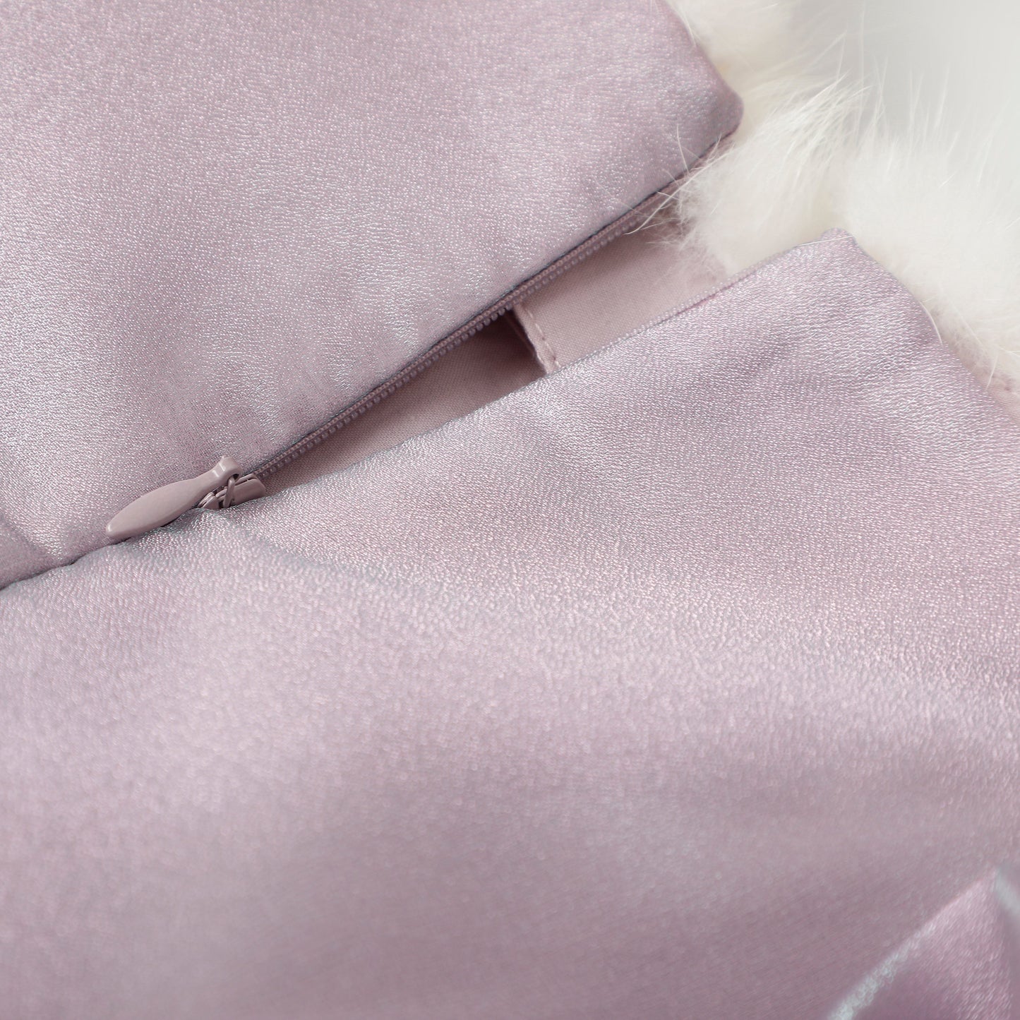 女童紫色欧根纱两穿裙