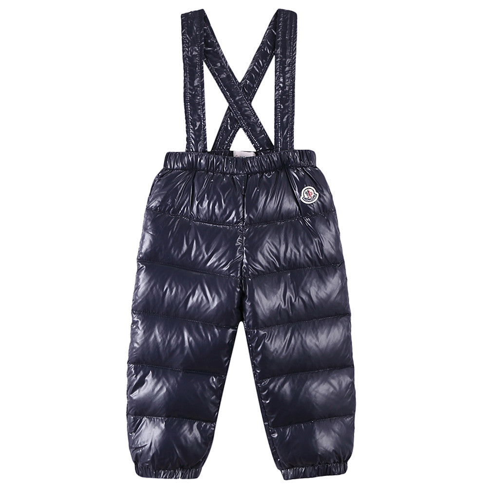 Baby Navy Blue 'Remy' Down Padded 2 Piece Snow Set