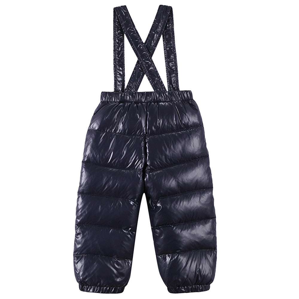 Baby Navy Blue 'Remy' Down Padded 2 Piece Snow Set