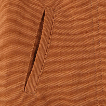 Girls Brown Ear Trims Hooded Cotton Jacket