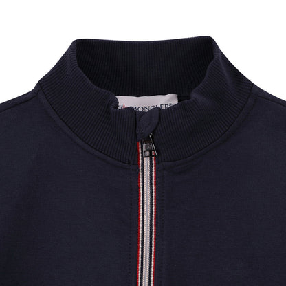 Baby Boys Navy Blue Rib Cuffs Cotton Tracksuit