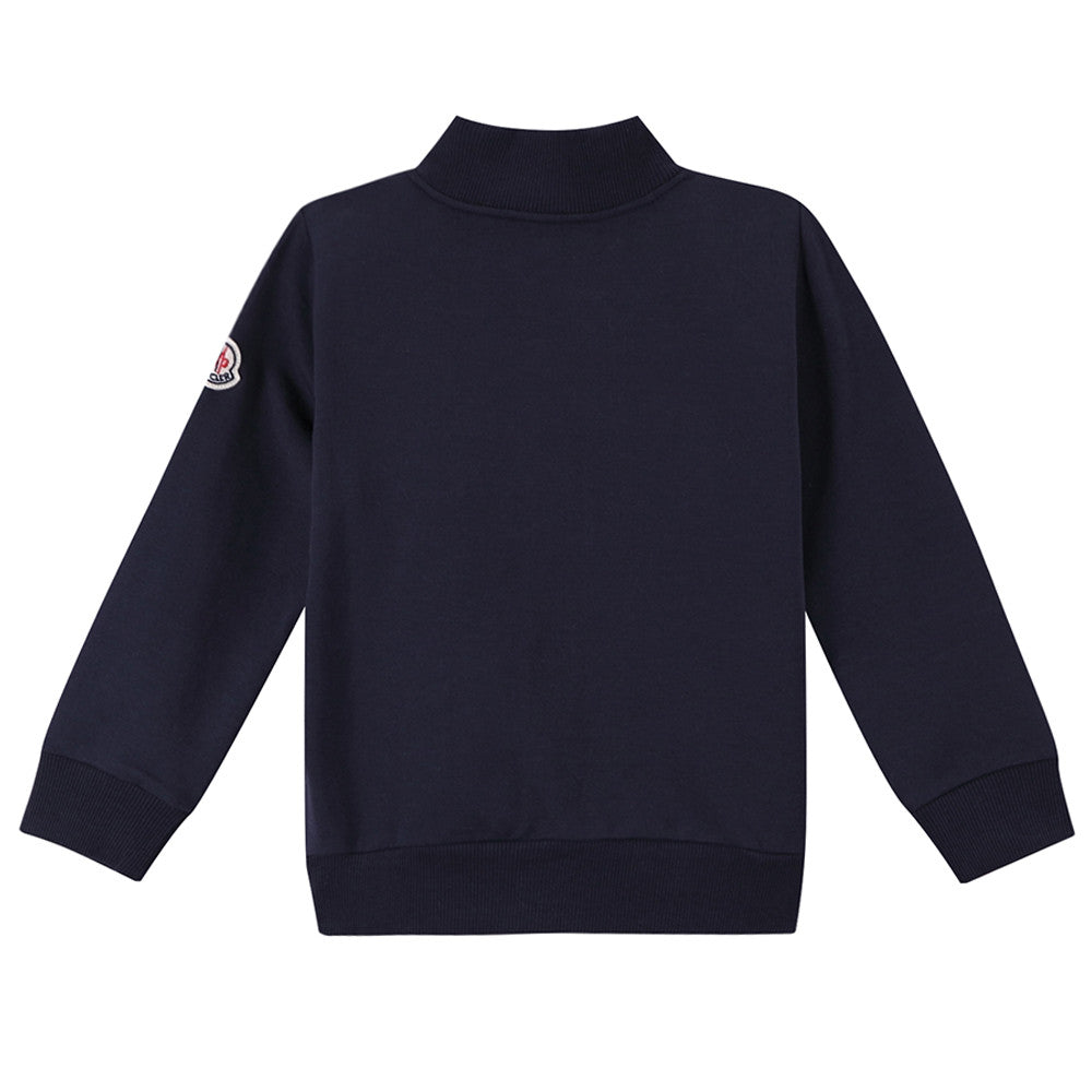 Baby Boys Navy Blue Rib Cuffs Cotton Tracksuit