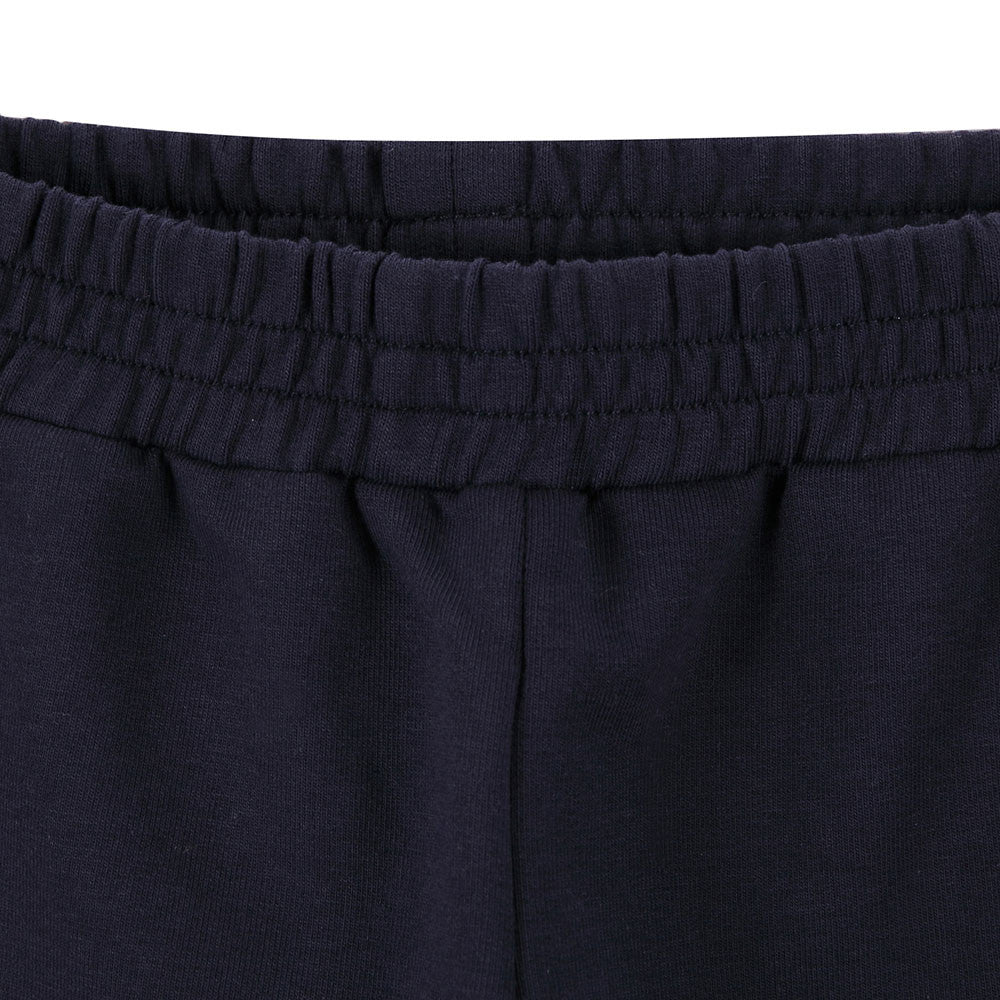Baby Boys Navy Blue Rib Cuffs Cotton Tracksuit