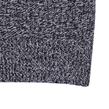 Boys & Girls Black Melange Wool Knitted Sweater