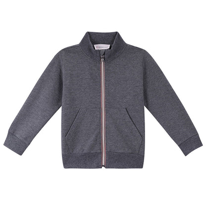 Baby Boys Grey Rib Cuffs Cotton Tracksuit