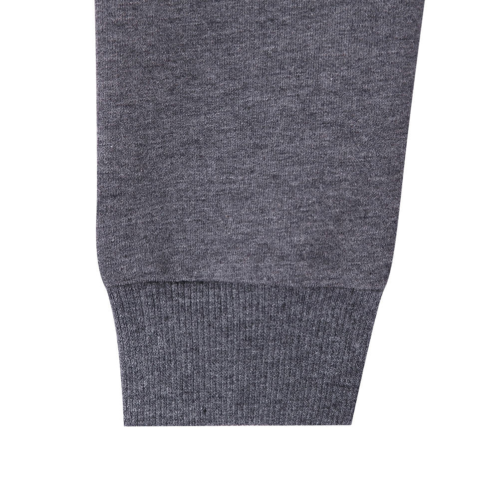Baby Boys Grey Rib Cuffs Cotton Tracksuit
