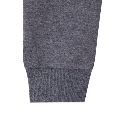 Baby Boys Grey Rib Cuffs Cotton Tracksuit