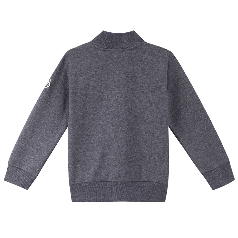 Baby Boys Grey Rib Cuffs Cotton Tracksuit