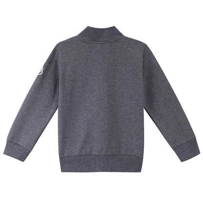 Baby Boys Grey Rib Cuffs Cotton Tracksuit