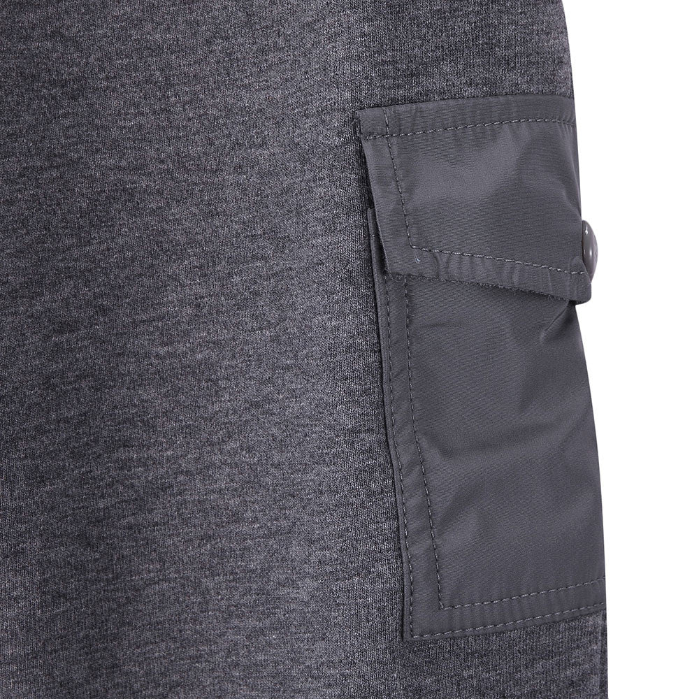 Baby Boys Grey Rib Cuffs Cotton Tracksuit