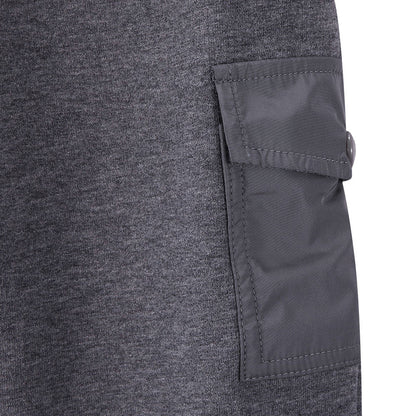 Baby Boys Grey Rib Cuffs Cotton Tracksuit