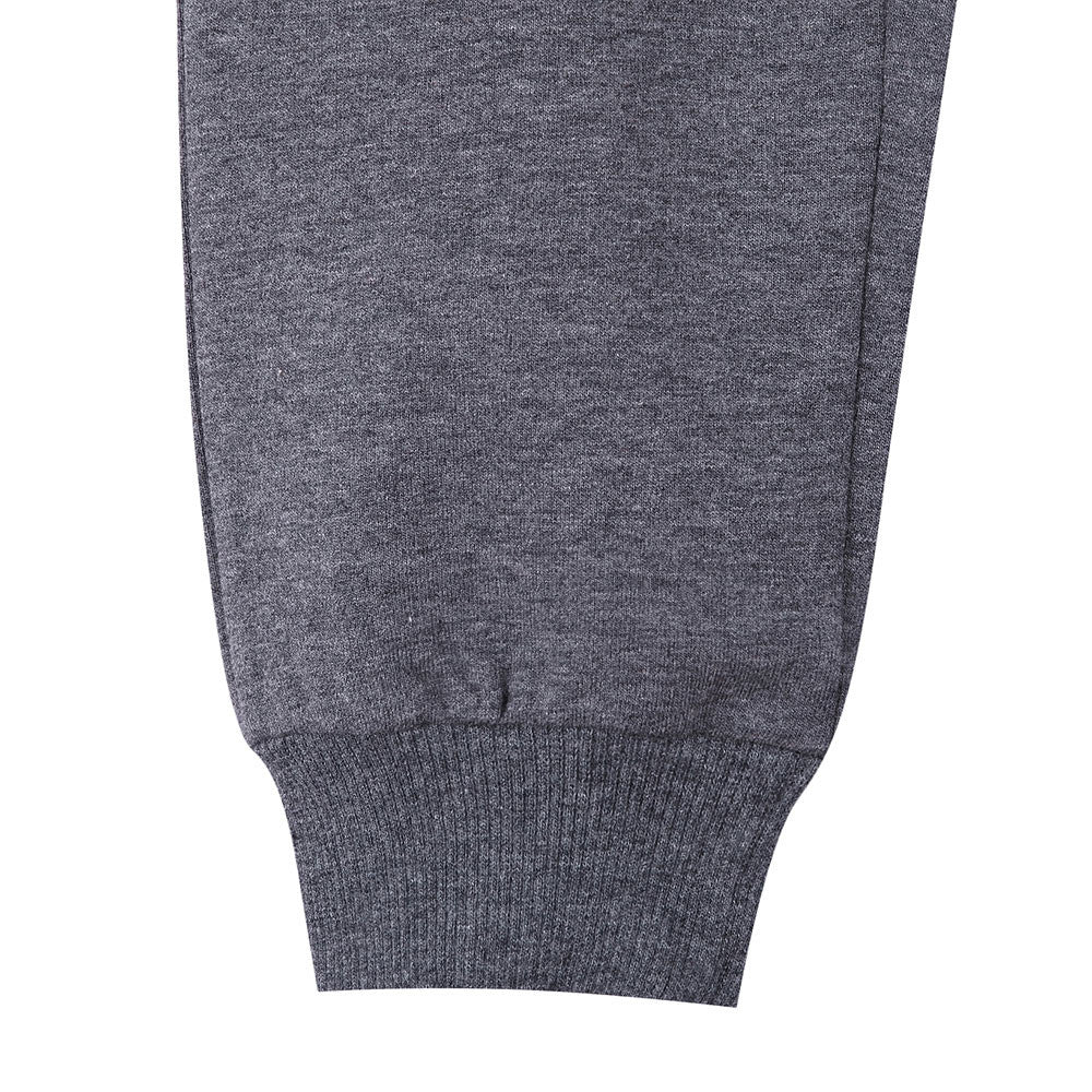 Baby Boys Grey Rib Cuffs Cotton Tracksuit