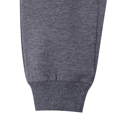 Baby Boys Grey Rib Cuffs Cotton Tracksuit