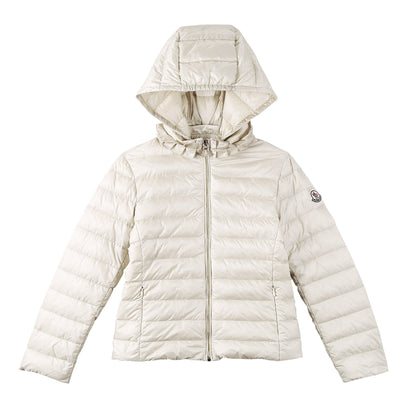 Girls Milk White Down Padded Hooded 'Iraida' Jackets