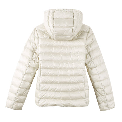 Girls Milk White Down Padded Hooded 'Iraida' Jackets