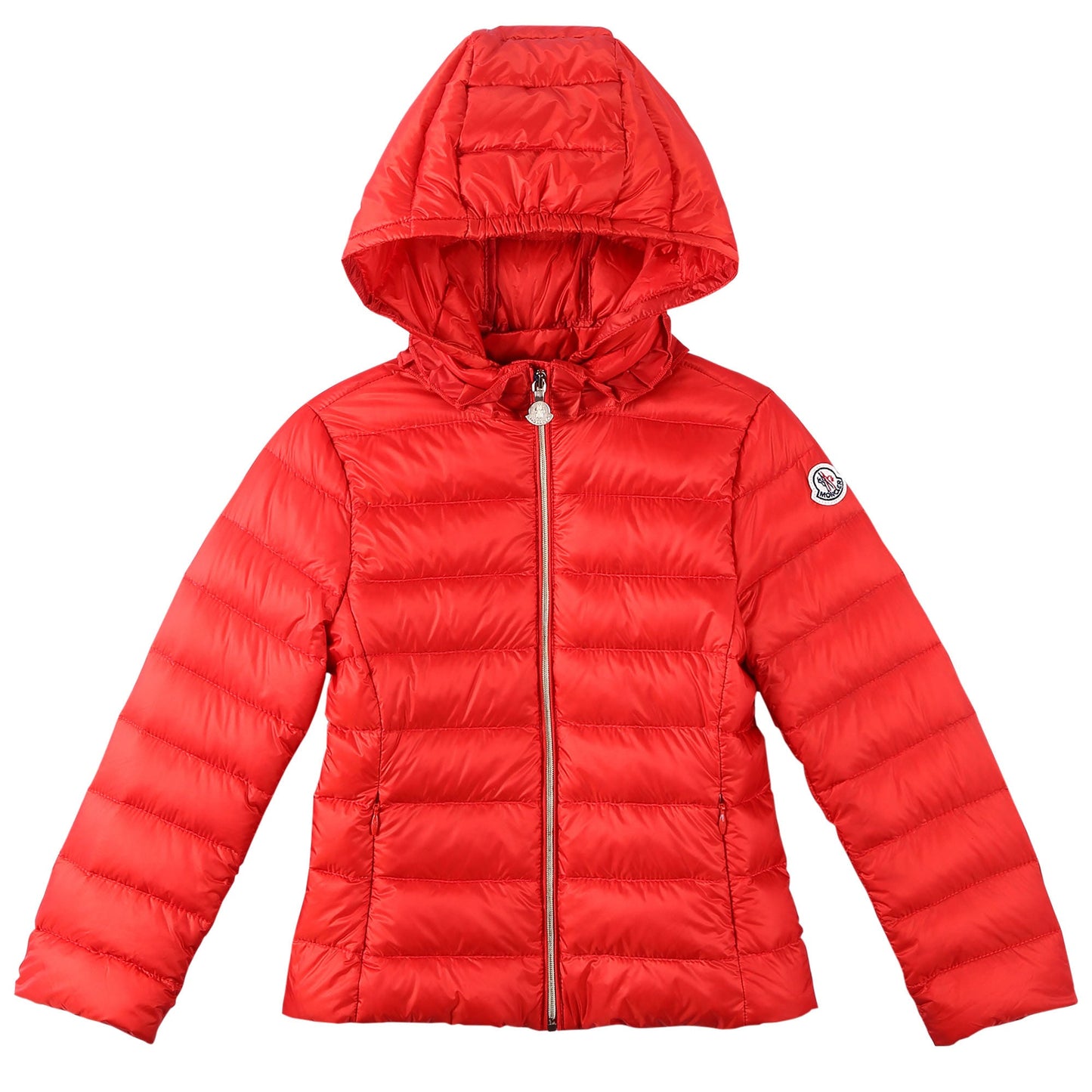 Girls Orange-Red Down Padded Hooded 'Iraida' Jackets