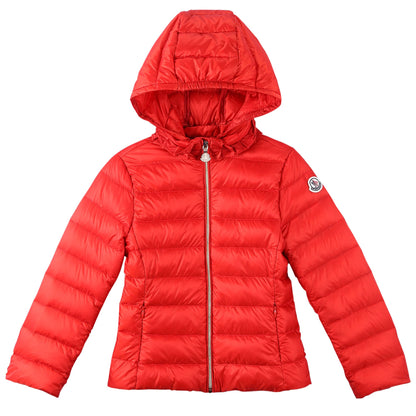 Girls Orange-Red Down Padded Hooded 'Iraida' Jackets